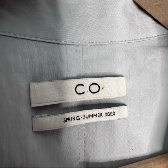 CO Rolled Tab Long Sleeve Oversied Button Down Shirt Blouse Top Size Medium - Picture 5 of 9